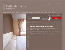 Tablet Screenshot of en.hotel-pontorson.com